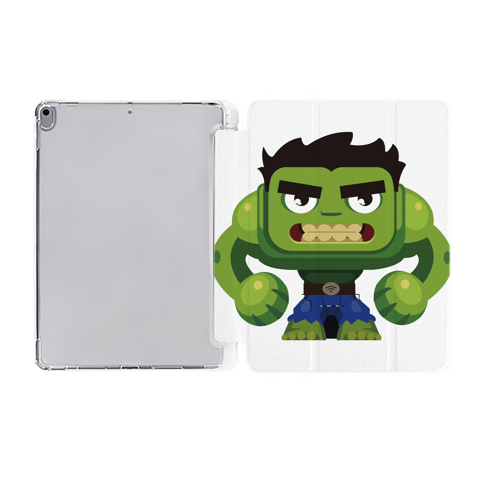 （画像用） アベンジャーズ The Avengers IPad ケース ペン収納付き 三つ折りスタンド PUレザー×シリコン 対応機種9.5/10.5/10.9インチ
